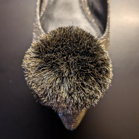 kate spade Women's Gold Flats with Pom Pom | US 6 - Picture 3 of 6